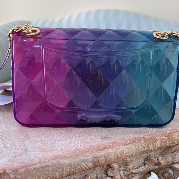 Jill & Ally Ombré Jelly Convertible Clutch/Crossbody - New with Tags - Picture 6 of 16